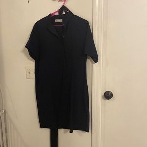 Everlane Shirt Dress - Tie Waist - Belt - Navy